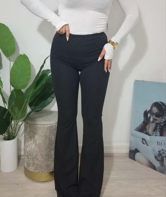 PANTALONE FLARE VARIANTE NERA